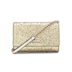 Kate Spade New York Cami Crossbody Bag Gold Glitter Bag